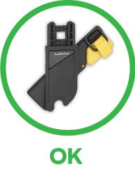 Adapters with yellow plastic produced in or after 2021 are not affected